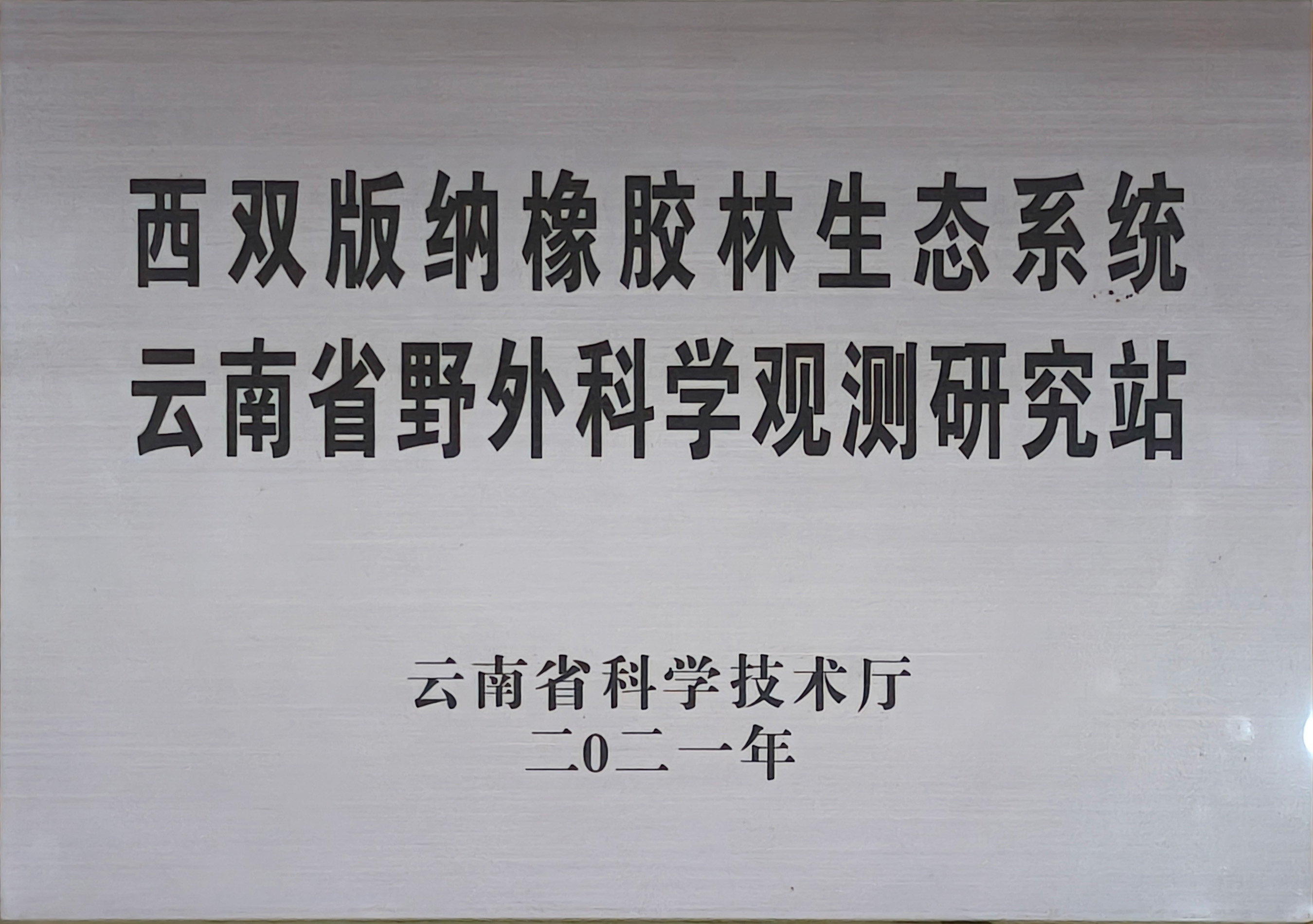 西双版纳橡胶林生态系统云南省野外科学观测研究站