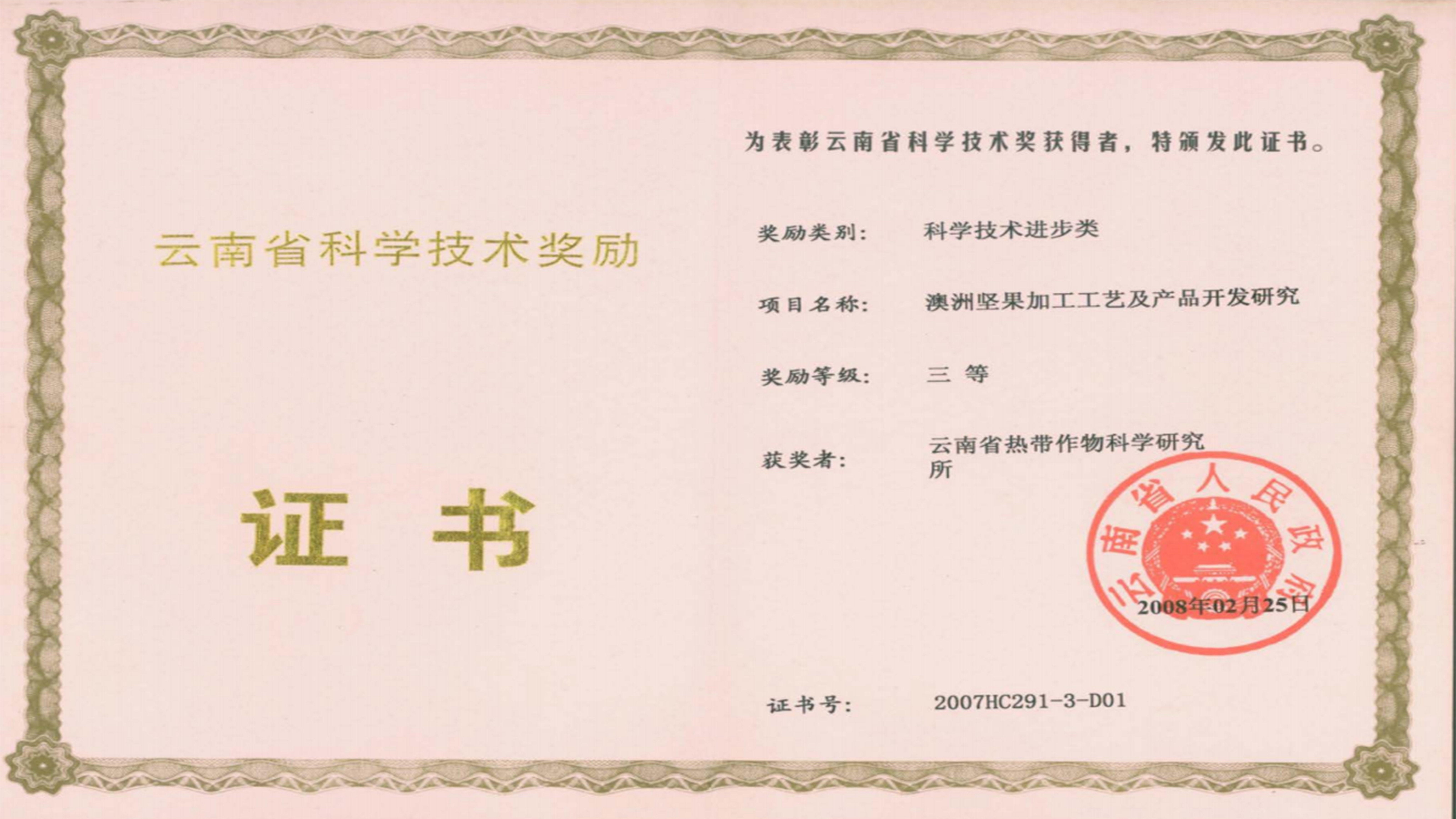 获奖